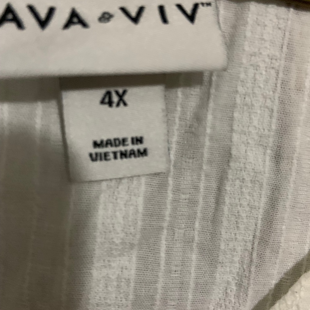 White cotton top